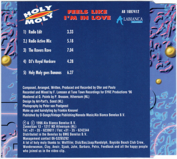 Holy Moly : Feels Like I'm In Love (CD, Maxi)