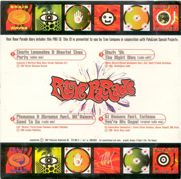 Various : Rave Parade Diary 97-98 (CD, Comp, Promo)