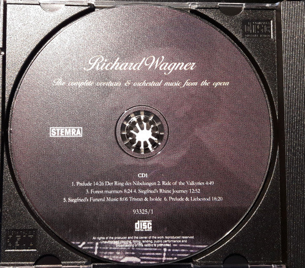 Richard Wagner, Philharmonia Orchestra, Yuri Simonov, Francesco D'Avalos : The Complete Overtures & Orchestral Music From The Operas (3xCD, Album)