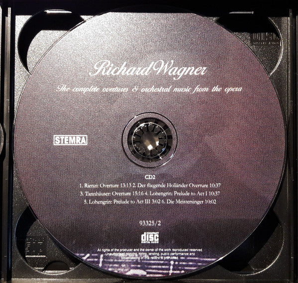 Richard Wagner, Philharmonia Orchestra, Yuri Simonov, Francesco D'Avalos : The Complete Overtures & Orchestral Music From The Operas (3xCD, Album)