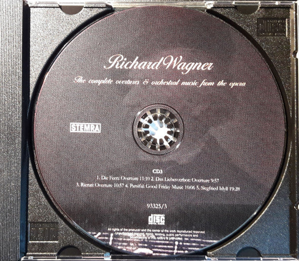 Richard Wagner, Philharmonia Orchestra, Yuri Simonov, Francesco D'Avalos : The Complete Overtures & Orchestral Music From The Operas (3xCD, Album)