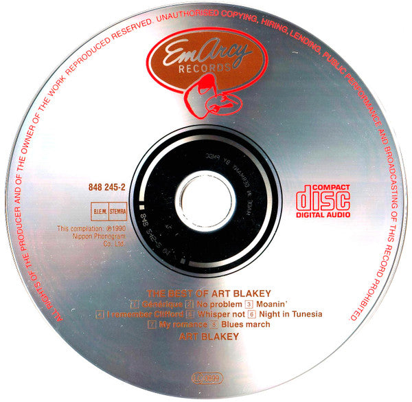Art Blakey : The Best Of Art Blakey  (CD, Comp)
