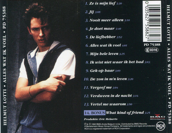 Helmut Lotti : Alles Wat Ik Voel (CD, Album)