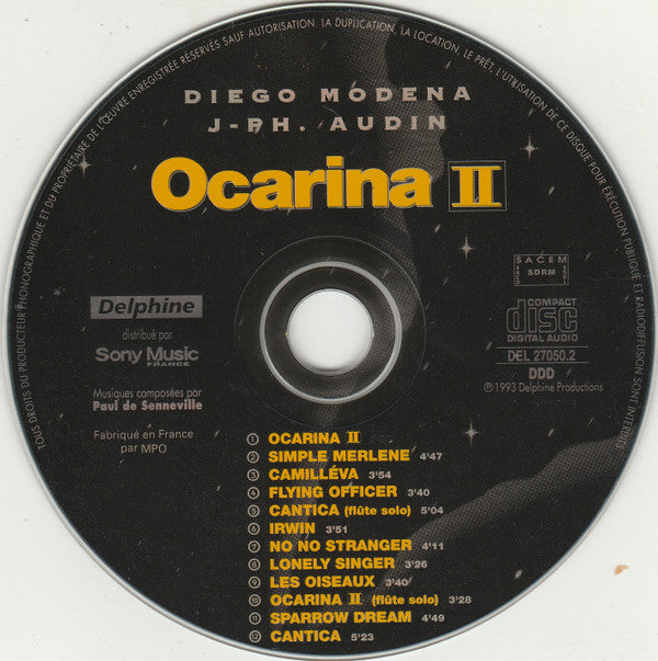 Jean-Philippe Audin & Diego Modena : Ocarina II (CD, Album)