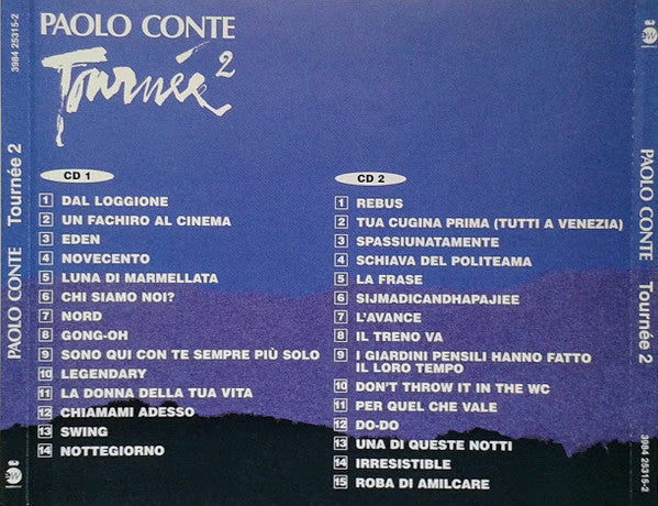 Paolo Conte : Tournée 2 (2xCD, Album,  Sl)