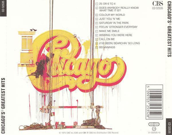 Chicago (2) : Chicago's Greatest Hits (CD, Comp, RE)