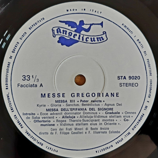 Coro Dei Frati Minori Di Busto Arsizio, P. Filippo Cavalleri, Fra Illuminato Colombo : Messe Gregoriane (LP, Album)