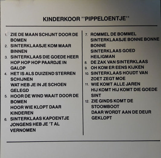 Kinderkoor Pippeloentje : Zing Mee Met De Liedjes Van Sinterklaas (CD, Album)