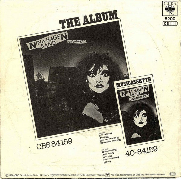 Nina Hagen Band : African Reggae (7", Single)