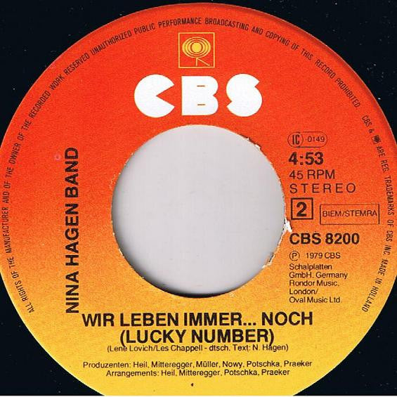 Nina Hagen Band : African Reggae (7", Single)