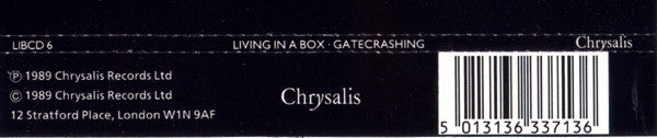 Living In A Box : Gatecrashing (CD, Single)