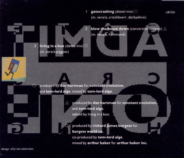 Living In A Box : Gatecrashing (CD, Single)