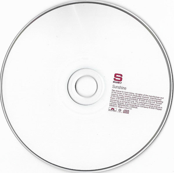S Club 7 : Sunshine (CD, Album, Enh)
