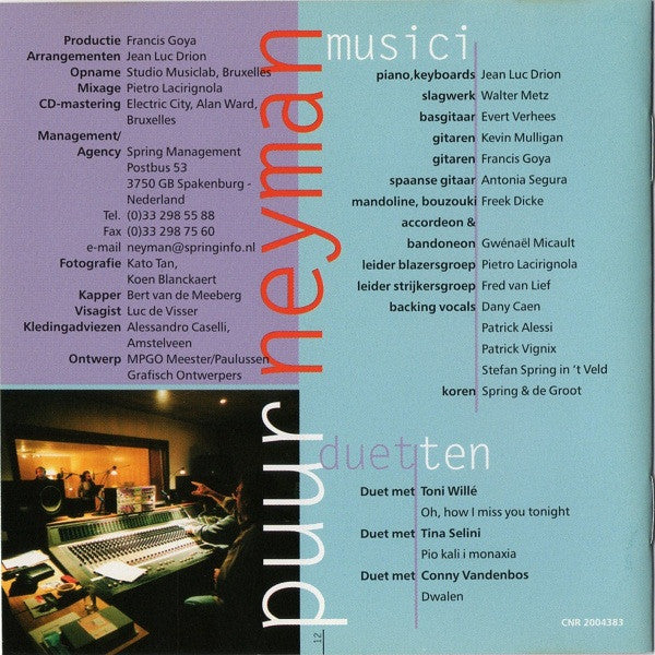 Benny Neyman : Puur Neyman (CD, Album)