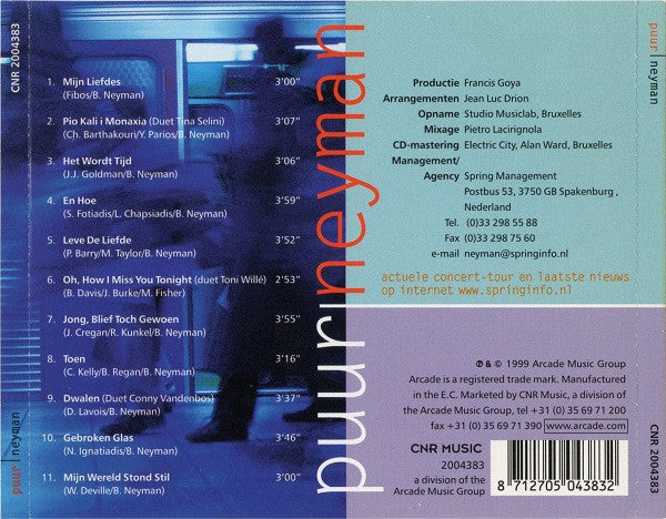 Benny Neyman : Puur Neyman (CD, Album)
