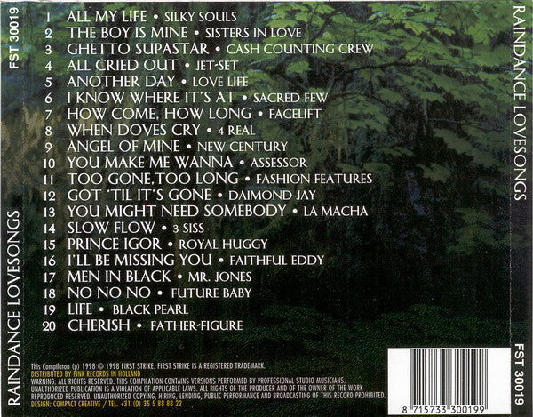 Various : Raindance Lovesongs (CD, Comp)