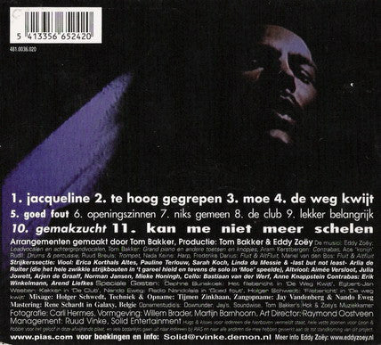 Eddy Zoëy : 6 Maanden Geen Teevee (CD, Album)