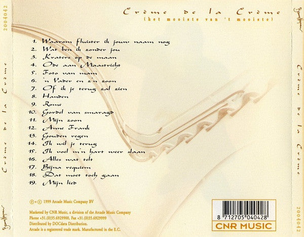 Benny Neyman : Crème De La Crème (Het Mooiste Van 't Mooiste) (CD, Comp)