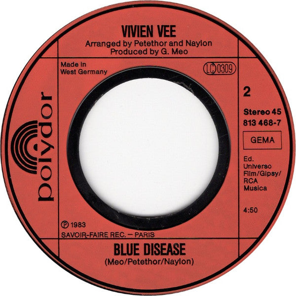 Vivien Vee : Higher (7")