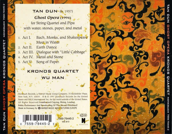 Kronos Quartet / Tan Dun : Ghost Opera (CD, Album)