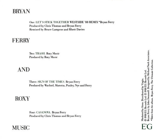Bryan Ferry : Let's Stick Together (CD, Single)
