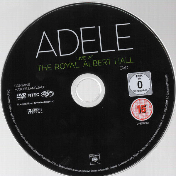 Adele (3) : Live At The Royal Albert Hall (CD, Album + DVD, NTSC)
