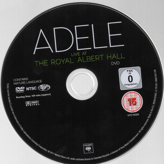 Adele (3) : Live At The Royal Albert Hall (CD, Album + DVD, NTSC)