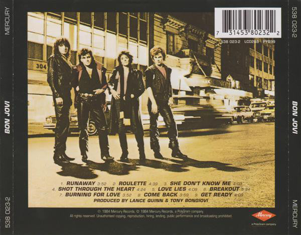 Bon Jovi : Bon Jovi (CD, Album, RE, RM, UML)