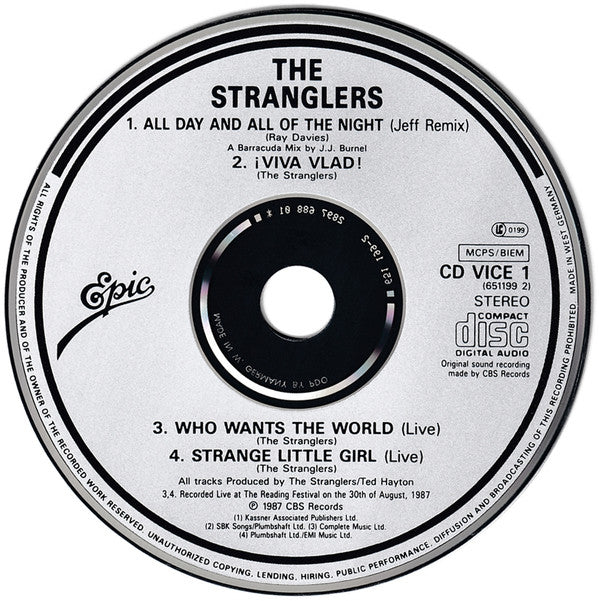 The Stranglers : All Day And All Of The Night (Jeff Remix) (CD, Single)