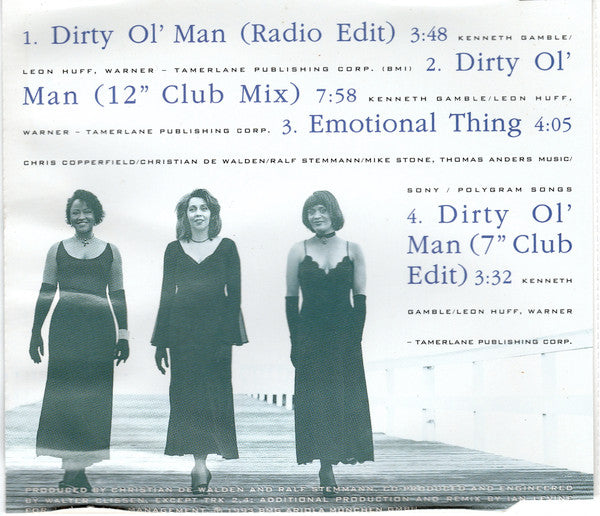 The Three Degrees : Dirty Ol' Man (CD, Maxi)