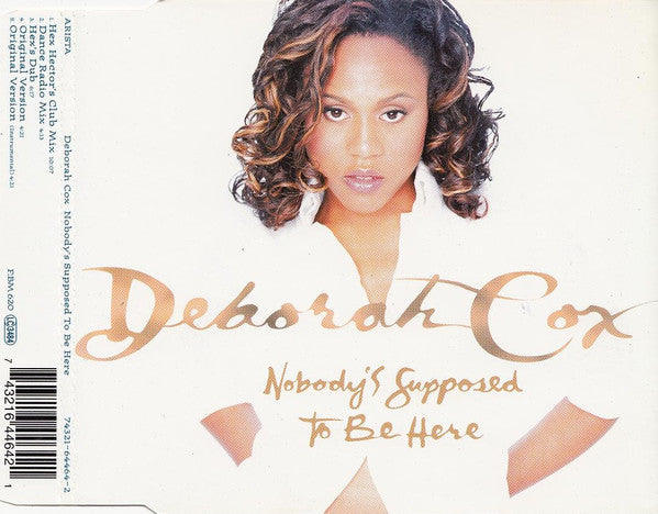 Deborah Cox : Nobody's Supposed To Be Here (CD, Maxi)