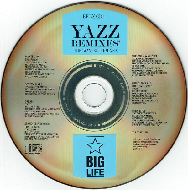 Yazz : The 'Wanted' Remixes! (CD, Album)
