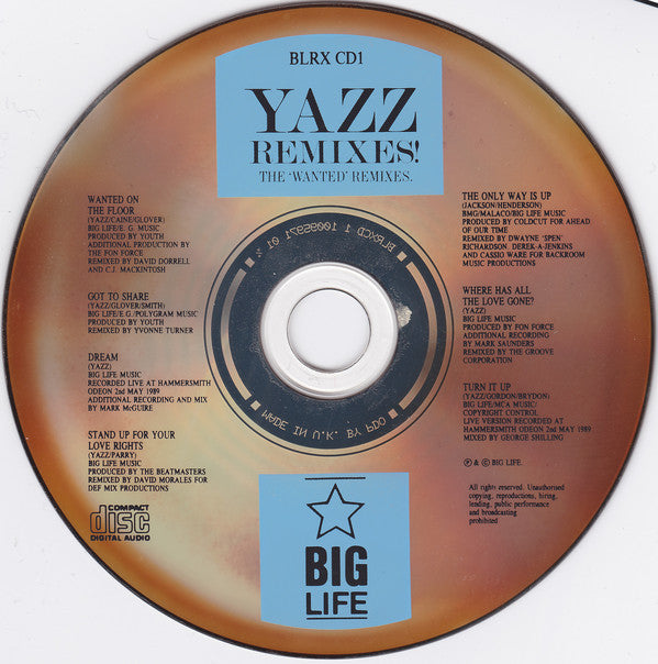 Yazz : The 'Wanted' Remixes! (CD, Album)