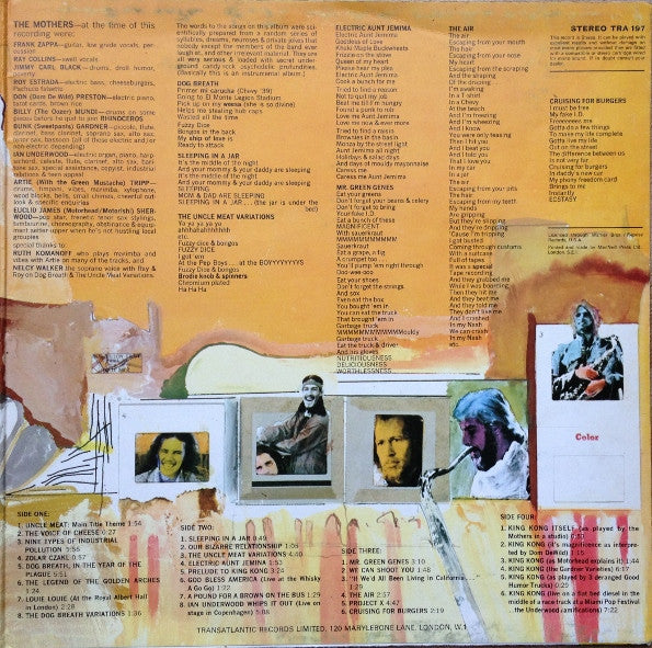 The Mothers : Uncle Meat (2xLP, Album)