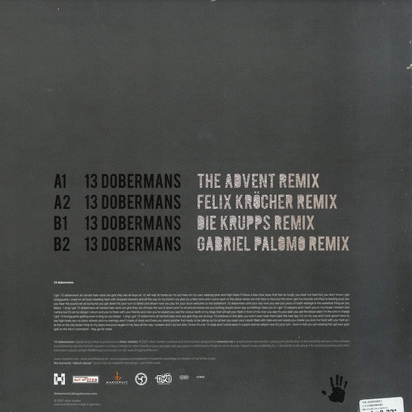 The Horrorist : 13 Dobermans (12")