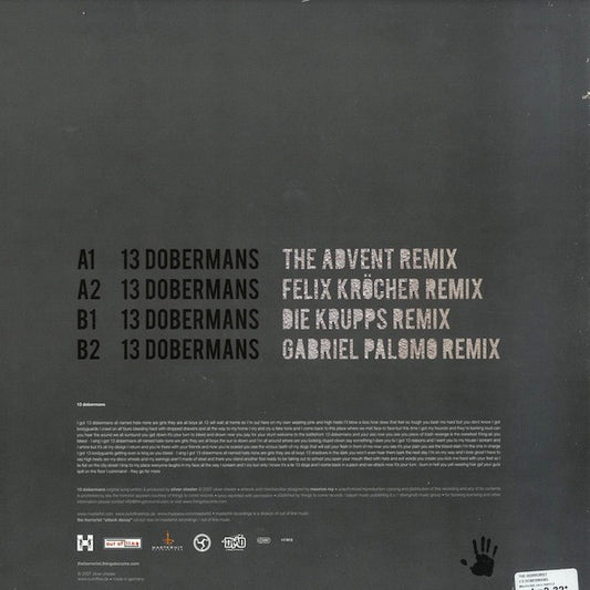 The Horrorist : 13 Dobermans (12")