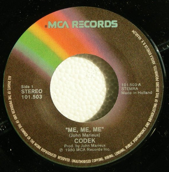 Codek : Me, Me, Me / Demo (7")