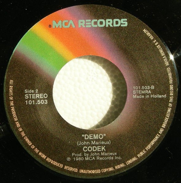 Codek : Me, Me, Me / Demo (7")