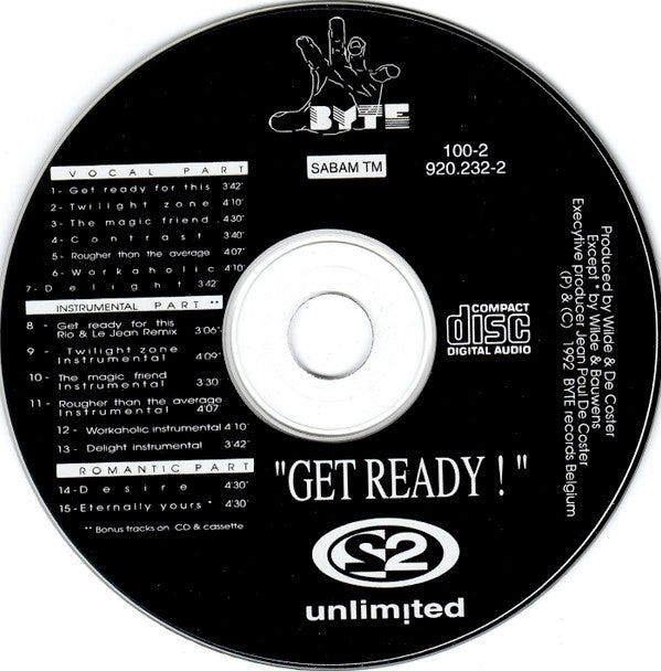 2 Unlimited : Get Ready ! (CD, Album)