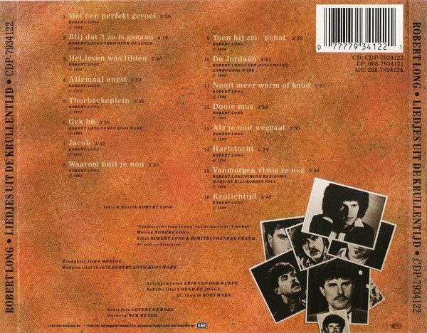 Robert Long : Liedjes Uit De Krullentijd (CD, Comp)
