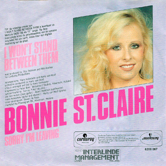 Bonnie St. Claire : I Won't Stand Between Them (7", EP)