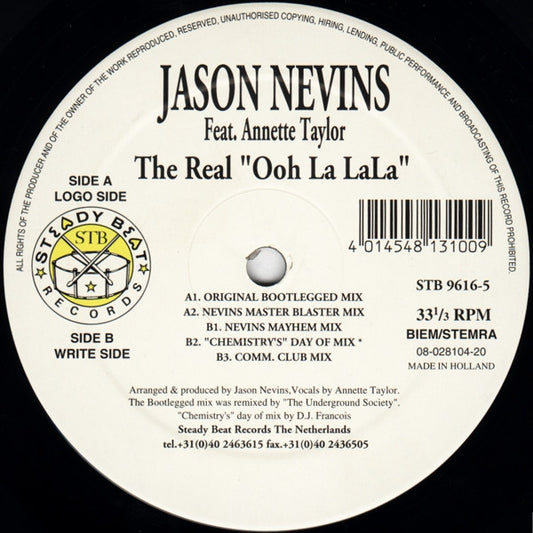Jason Nevins Feat. Annette Taylor : The Real "Ooh La La La" (12")