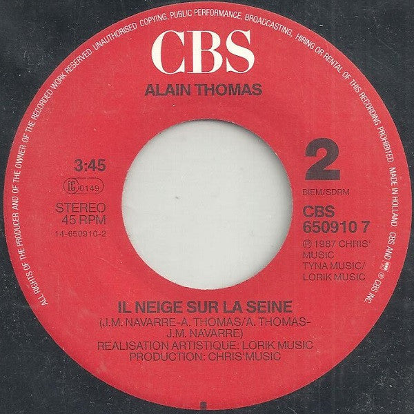 Alain Thomas : Ailleurs (7", Single)