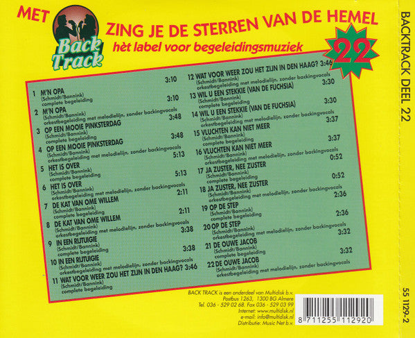 Unknown Artist : Backtrack Deel 22  (CD, Comp)