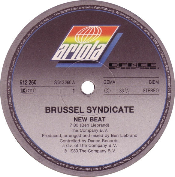 Brussel Syndicate : New Beat (12")