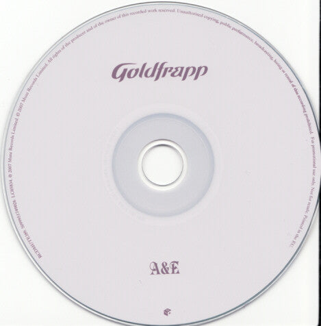 Goldfrapp : A&E (CD, Single, Promo)