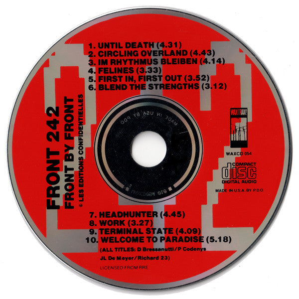 Front 242 : Front By Front (CD, Album)