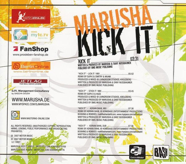 Marusha : Kick It (CD, Maxi)