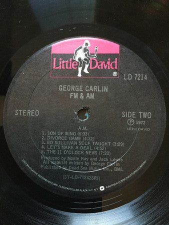 George Carlin : FM & AM (LP, Album, RE, RI )