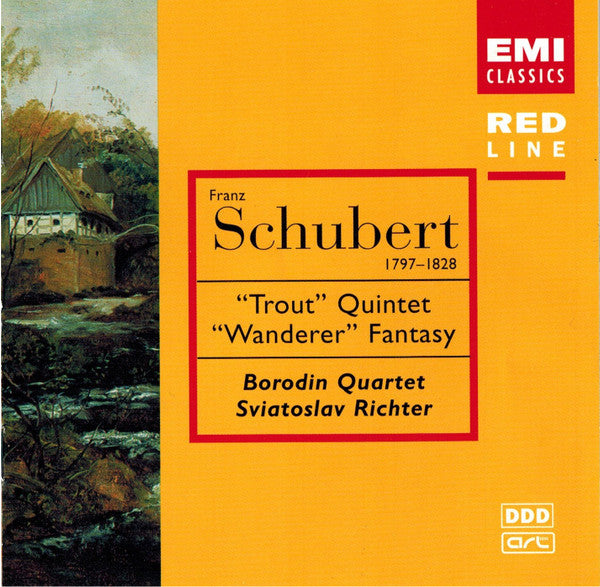 Franz Schubert, Borodin String Quartet, Sviatoslav Richter : "Trout" Quintet / "Wanderer" Fantasy (CD, Comp, RE, RM)